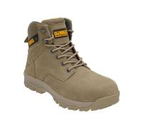 DEWALT Cranson Stone Mens Work Safety Boots, 5-inch Nubuck Leather, Steel Toe Cap, Slip-Resistant (Stone, UK Footwear Size System, Adult, Men, Numeric, Medium, 8)