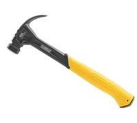 Dewalt Curve Claw Smooth Face Hammer 454g (16oz), Fitted with a Soft Grip Handle for Added Comfort.