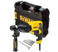 Dewalt D25133K 240V Sds+ 3 Mode Sds Hammer Drill + Sds Bits + Chisel + Tstak