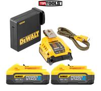 DeWalt USB-C Powerstack Starter Kit 18V 2 x 5.0Ah Li-ion