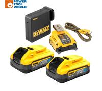 DeWalt USB-C Powerstack Starter Kit 18V 2 x 5.0Ah Li-ion