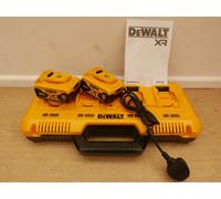 DeWALT DCB104 4 port multi 12v 18v 54v XR charger 240v + 2 x dcb184 batteries