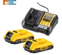 DeWalt DCB1104D2 Starter Kit Inc 2x 2.0Ah 18v XR Li-Ion Batteries & 1x DCB110...