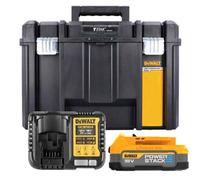 Dewalt Dcb1104E1T Dcbp034 Powerstack 18V Xr Battery + Dcb1104 Charger Tstak