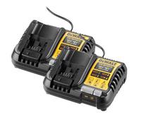 Dewalt Dcb1104X2 Multi-Volt Powerstack Battery Charger For 4A 12V/18V Xr Li-Ion Batteries Twin Pack