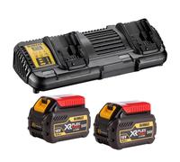 DeWalt DCB132 10.8-54V FlexVolt Dual Port Charger With DCB546 6.0Ah Twin Battery