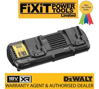 DeWalt DCB132 54v XR Cordless FLEXVOLT Li-ion Twin Port Battery Charger 240v