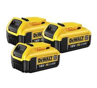 DEWALT DCB182 18V Li-ion 4ah XR Slide Battery Pack of 3