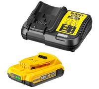 DEWALT DCB183 2.0Ah Battery & DCB112 10.8V-18V Multi Voltage Charger - Versatile Charging for 10.8V-18V Tools, Dewalt Battery Charger Deal, Fast Charger, long lasting battery performance