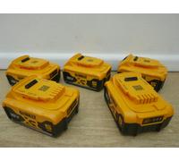 DeWalt DCB184 18v 5 ah XR Li-Ion Batteries x 5 + FREE BASEBALL CAP & GEL GLOVES