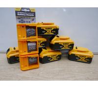 DeWalt DCB184 18v xr 5 ah Li-Ion Batteries x 6 + stealth mounts x 6