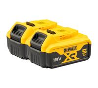 Dewalt DCB184 XR 18v 5.0Ah Li-ion Slide Battery Twin Pack
