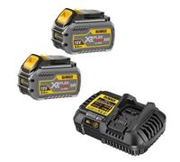 Dewalt Dcb546 18V/54V Flexvolt 6.0Ah Li-Ion Batteries Twin Pack & Dcb118 Fast Charger