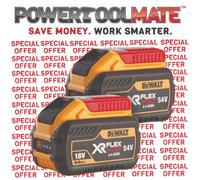 DeWALT DCB547-XJ cordless tool battery / charger, Rechargeable battery yellow/black, Battery, Lithium-Ion (Li-Ion), 9 Ah, 18 V, DeWalt, XR FLEXVOLT
