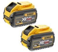 DeWALT DCB547-XJ cordless tool battery / charger, Rechargeable battery yellow/black, Battery, Lithium-Ion (Li-Ion), 9 Ah, 18 V, DeWalt, XR FLEXVOLT