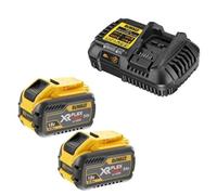 Dewalt Dcb547 18V/54V Xr Flexvolt 9.0Ah Li-Ion Batteries Twin Pack & Dcb118 18V / 54V Xr Flexvolt Intelligent Fast Battery Charger