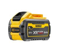 DeWALT DCB547-XJ cordless tool battery / charger, Rechargeable battery yellow/black, Battery, Lithium-Ion (Li-Ion), 9 Ah, 18 V, DeWalt, XR FLEXVOLT