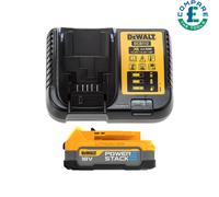 DeWalt DCBP034 18V XR Compact Powerstack Battery With DCB112 Charger Starter Set