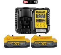 DeWalt DCBP318 18V XR 2x 3.5Ah PowerStack Lithium-Ion Slide Batteries + Charger