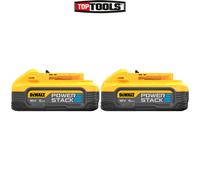 Dewalt DCBP518 18v 5.0Ah XR Powerstack Li Ion Battery Twin Pack DCBP518H2