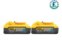 Dewalt DCBP518 18v 5.0Ah XR Powerstack Li Ion Battery Twin Pack DCBP518H2