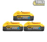 DeWalt DCBP518 18V XR Powerstack 5.0Ah Battery Pack of 3