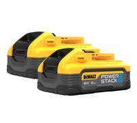 DEWALT DCBP518H2 POWERSTACK Slide Battery Twin Pack 18V 5.0Ah Li-ion