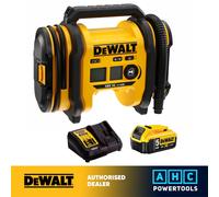 DeWalt DCC018N-XJ 18V XR Cordless Tyre Inflator with 5.0ah Battery & Charger
