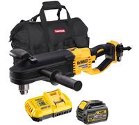 DeWalt DCD470N 54V Brushless Right Angled Drill 1 x 6.0Ah Battery Charger & Bag