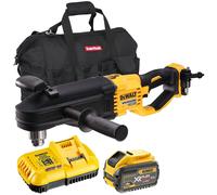 DeWalt DCD470N 54V Brushless Right Angled Drill 1 x 9.0Ah Battery Charger & Bag