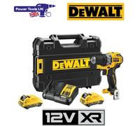 Dewalt DCD701D2 XR Drill Driver 2x 12v 2Ah Batteries, Charger & Case