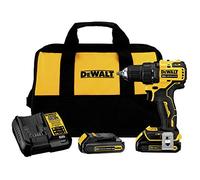 DEWALT DCD708C2 Atomic 20V Max Lithium-Ion Brushless Cordless Compact 1/2 In. Drill Driver Kit