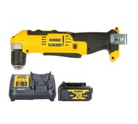 DeWalt DCD740 18V XR Li-ion 2-Speed Angle Drill With 1 x 4Ah Battery & Charger