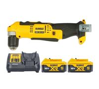 DeWalt DCD740 18V XR Li-ion 2-Speed Angle Drill With 2 x 5Ah Batteries & Charger