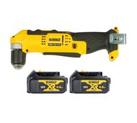 DeWalt DCD740 18V XR Li-ion Cordless 2-Speed Angle Drill With 2 x 4Ah Batteries