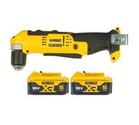 DeWalt DCD740 18V XR Li-ion Cordless 2-Speed Angle Drill With 2 x 5Ah Batteries