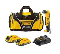Dewalt DCD740D2 18v XR 2 Speed Right Angle Drill Li-Ion + 2x2.0ah, Charger + Bag