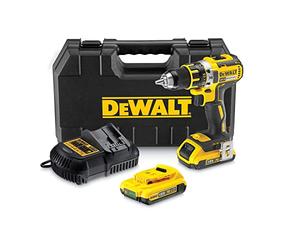 Dewalt DCD790D2-GB Compact Brushless Drill Driver with 2 x 2.0Ah Lithium-Ion Batteries, 18V, 18.1cm x 6.7cm x 21.8cm