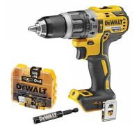 Dewalt DCD796N 18V Li-Ion XR Brushless Combi Hammer Drill Body with DT70618T PZ2 Extreme Impact Torsion Bit Set - 18v Combi Drill - Combi Drill bit Set