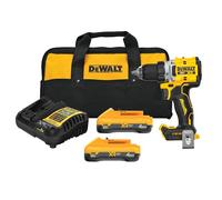 DEWALT DCD801QQ2 20V Max XR Cordless Drill/Driver Kit with Powerpack Batteries and Charger (DCD801QQ2)