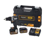 DeWalt DCD85MP2T McLaren F1 18V XR Cordless Brushless Combi Hammer Drill with 2 x 5AH Batteries, Charger & Case