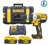DeWalt DCD996 18V Brushless Combi Drill With 2 x 5.0Ah Batteries, Charger & Case