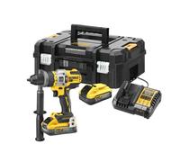 Dewalt DCD999H2T XR 18v XRP PowerStak Combi Drill Kit 2 x 5.0Ah Li-Ion