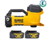 DeWalt DCE050 18V XR Cordless Brushless Transfer Pump with 2 x 4Ah Batteries