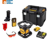 DeWalt DCE074D1R 18v XR Cordless Rotary Red Laser Level Kit Inc 1x 2.0Ah Battery
