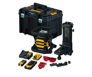 DEWALT DCE080D1RS-QW Laser Rotativo Red Con Bluetooth Con Bateria 18v 2.0ah. Alcance 60/600m. Incluye Detector, Cargador Bateria, Soporte, Gafas, Tarjeta Magnetica Y Caja Tstak for DIYers &...