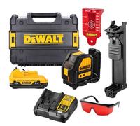 Dewalt DCE088D1R 12V XR Cross Line Red Laser Level with 1 x 2.0Ah Battery, Charger & Case