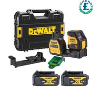 DeWalt DCE088NG18 18V XR Cross Line Laser Level With 2 x 4.0Ah Batteries & Case