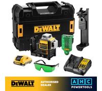 DeWalt DCE089D1G-GB Self Levelling Multi Line Laser Green 10.8 Volt 1 x 2.0Ah Li-Ion