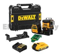 DEWALT DCE089D1G18 12V/18V XR 3x360 Green Laser Level 2.0Ah Battery Kit